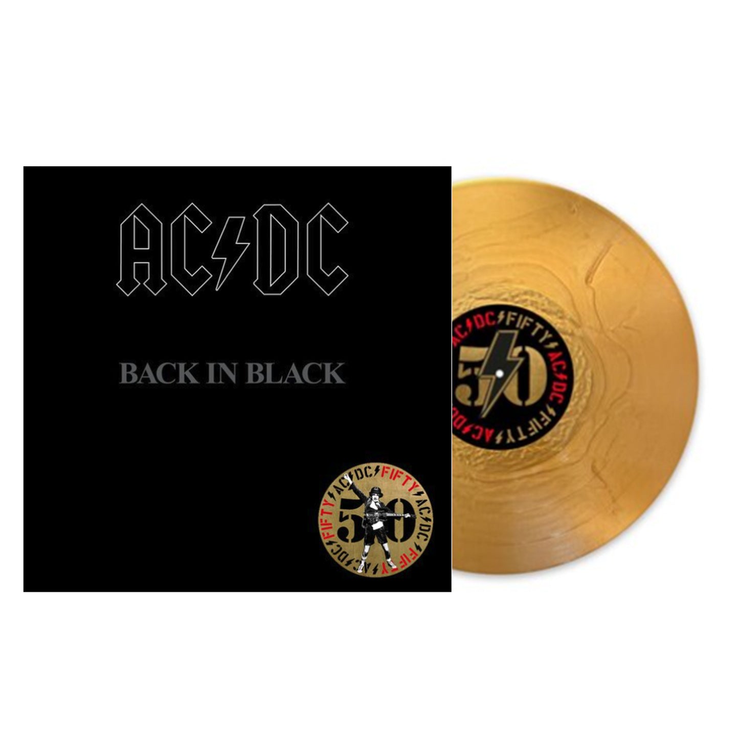 Ac/Dc - (1980) Back In Black (Vinyl 50th Anniversary 180 g Gold Vinyl) (Copy)