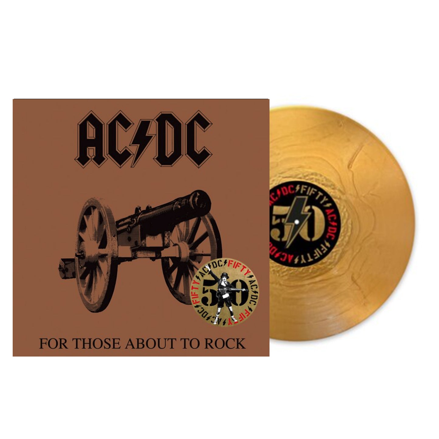 Ac/Dc - (1981) For Those About To Rock (we Salute You) (Vinyl 50th Anniversary 180 g Gold Vinyl)