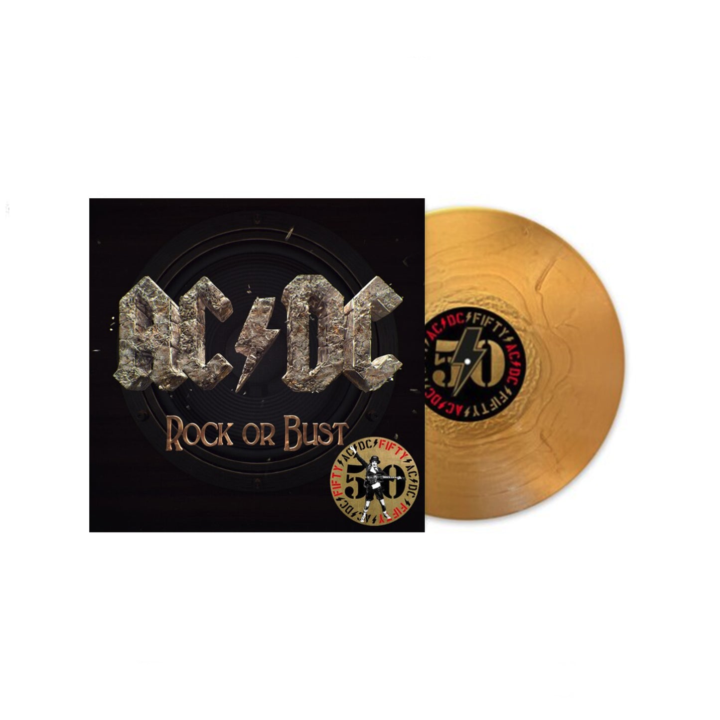 Ac/Dc - (2014) Rock Or Bust (Vinyl 50th Anniversary 180 g Gold Vinyl)