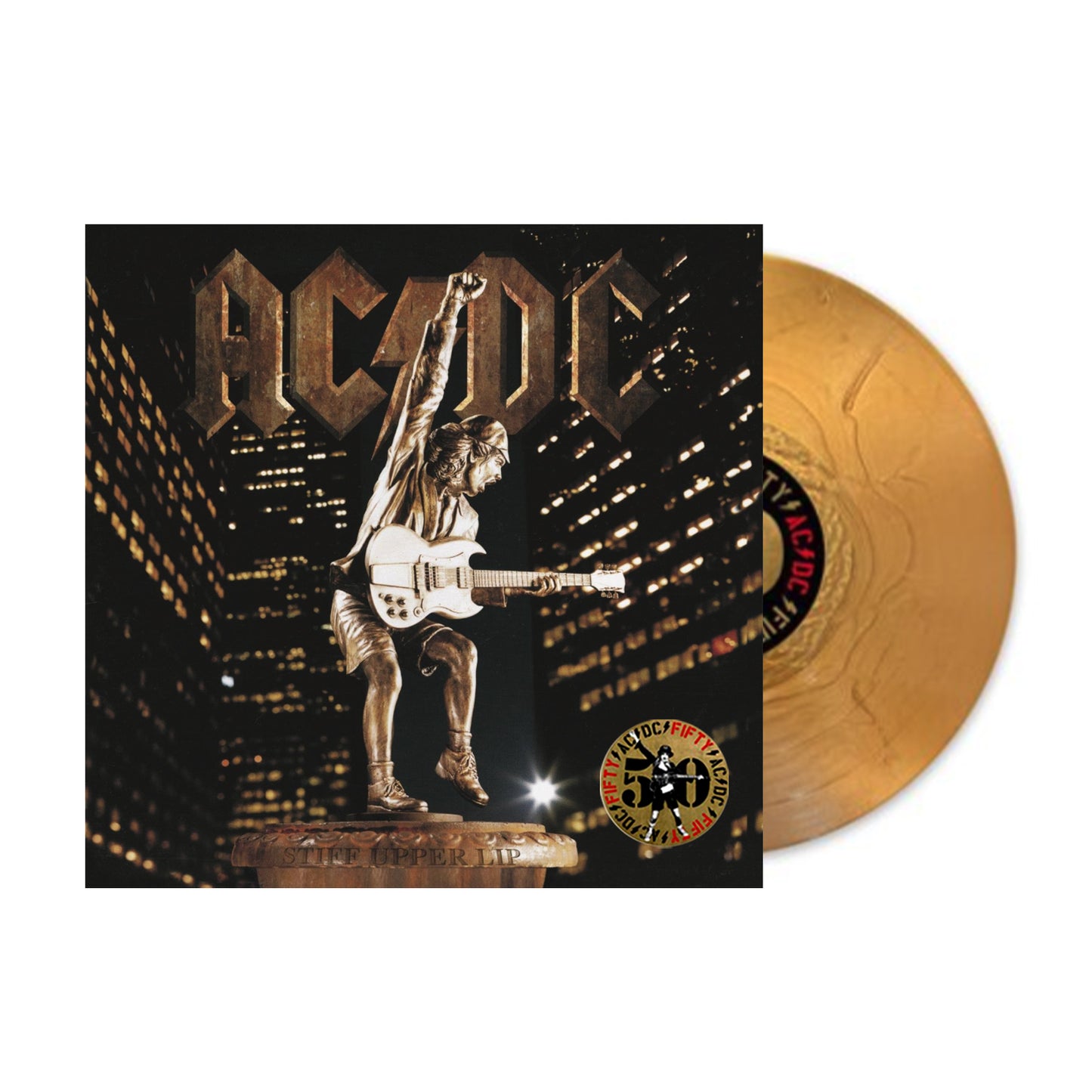 Ac/Dc - (2000) Stiff Upper Lip (Vinyl 50th Anniversary 180 g Gold Vinyl)