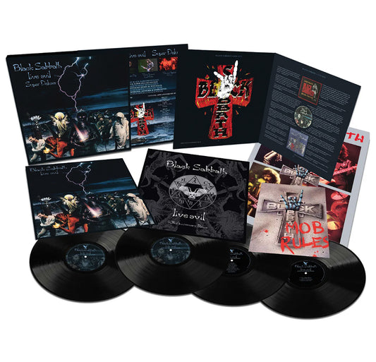 Black Sabbath -  Live Evil Super Deluxe - (4 Vinyls, remixed/remastered, book, posters)