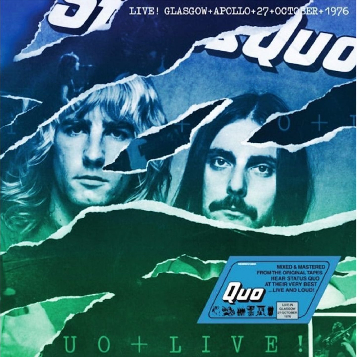 Status Quo - Quo Live In Glasgow (2 Vinyl LP) Release Date April 24th.
