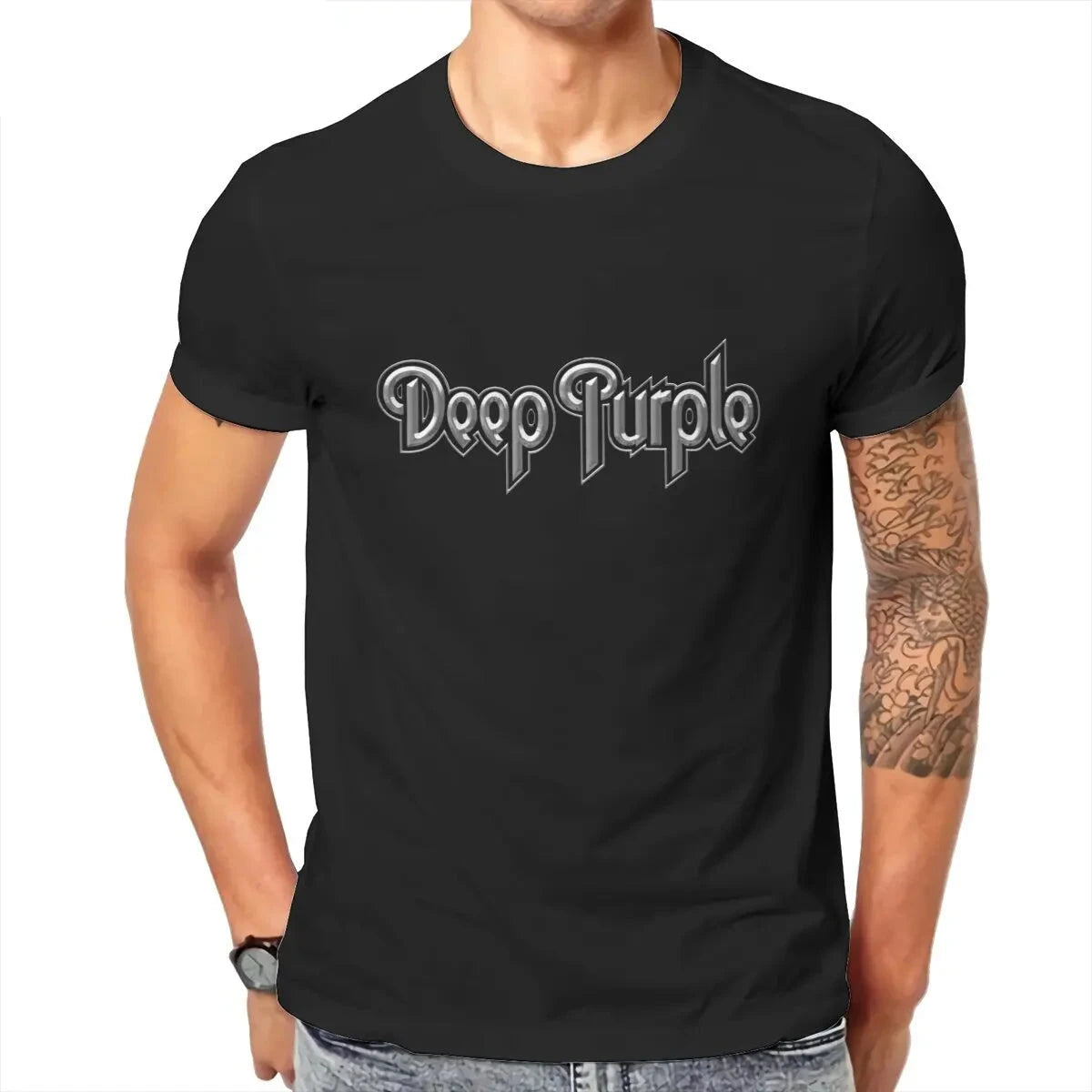 T-shirt - Deep Purple - Text Logo (multiple colors)