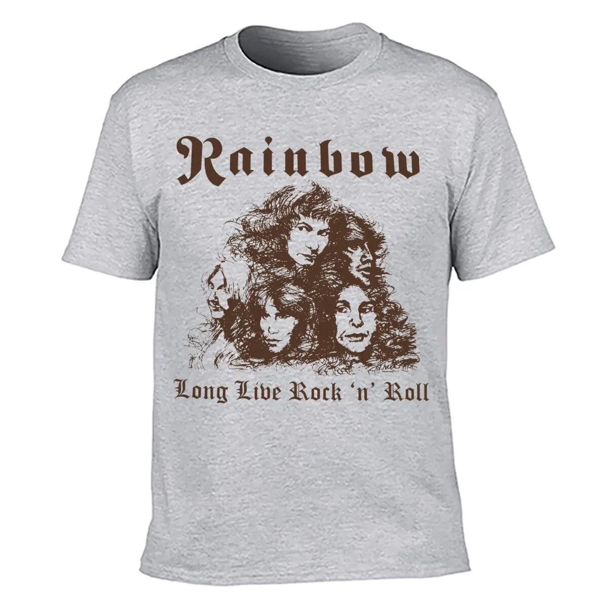 T-shirt - Rainbow - Long Live Rock And Roll