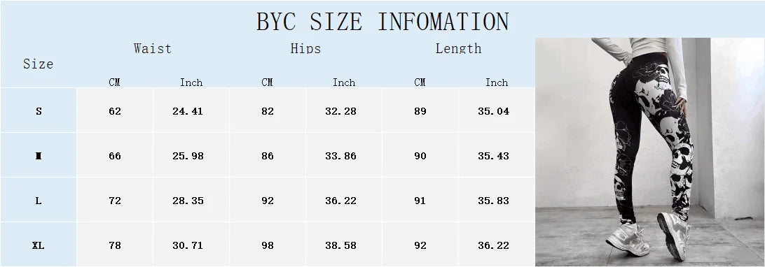 Leggings - Dam - Skull, Yoga,  Fitness