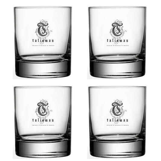 Talisman - Whiskey, drink glass, package of four.